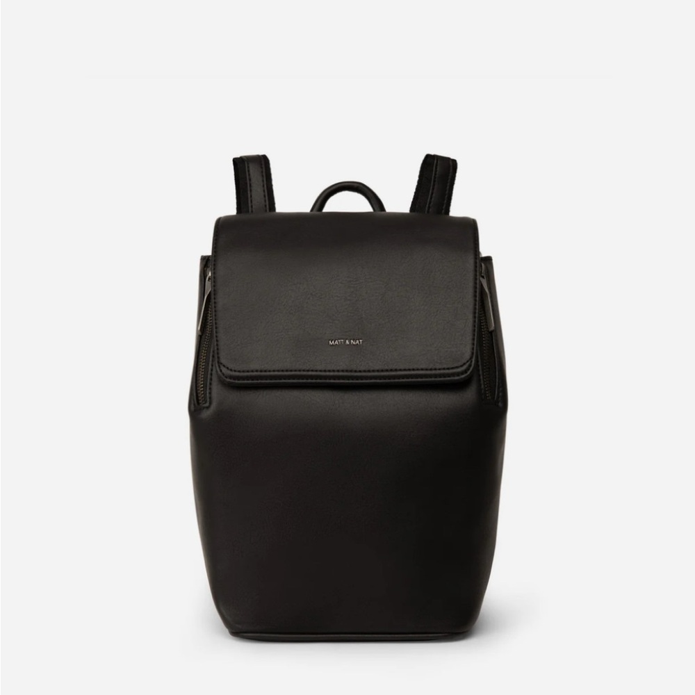 Mat & Nat Vegan Black Backpack